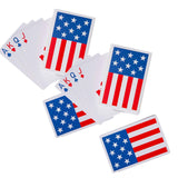 2 1/4" x 3 1/2" Patriotic Red, White & Blue Flag Playing Cards 12 Pieces