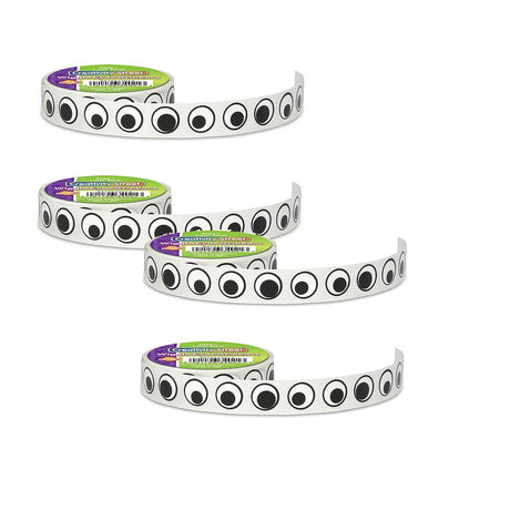 Creativity Street Wiggle Eyes Sticker Roll Black 0.5" 1000 Stickers per Roll 2 Rolls