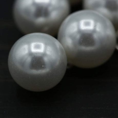 1 Dozen Ivory Pearl Beads with Metal Hooks 11mm Hanging Embellishments for Bridal Crafts