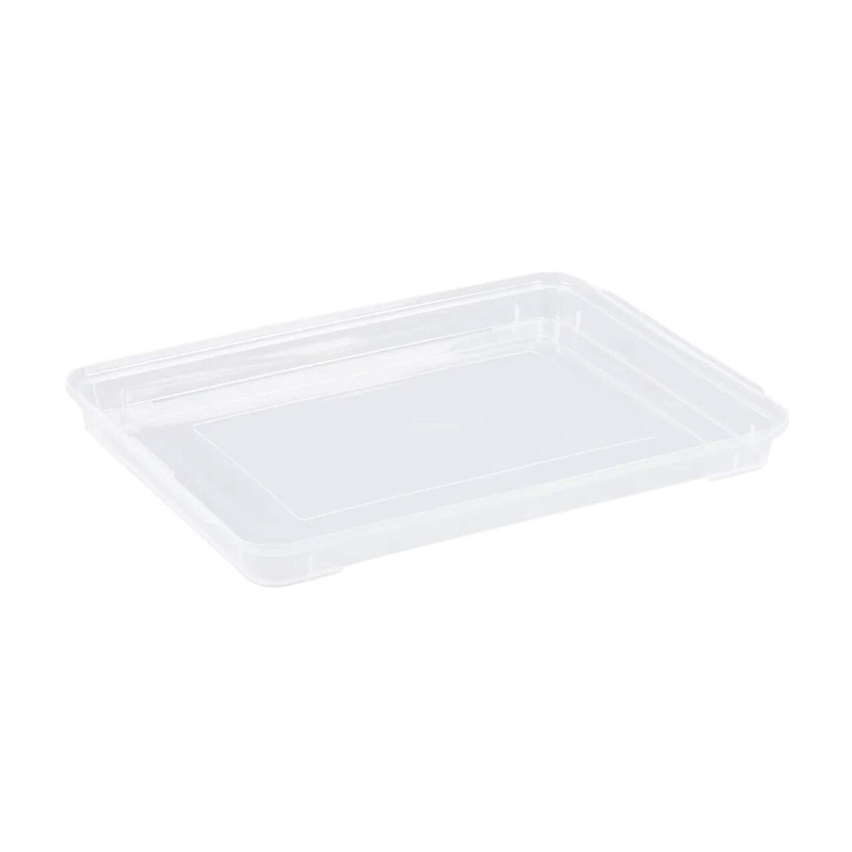 18" x 13" x 1" Half Size Sheet Pan Cover Clear Polypropylene Snap On Airtight Lid