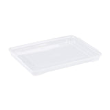 18" x 13" x 1" Half Size Sheet Pan Cover Clear Polypropylene Snap On Airtight Lid
