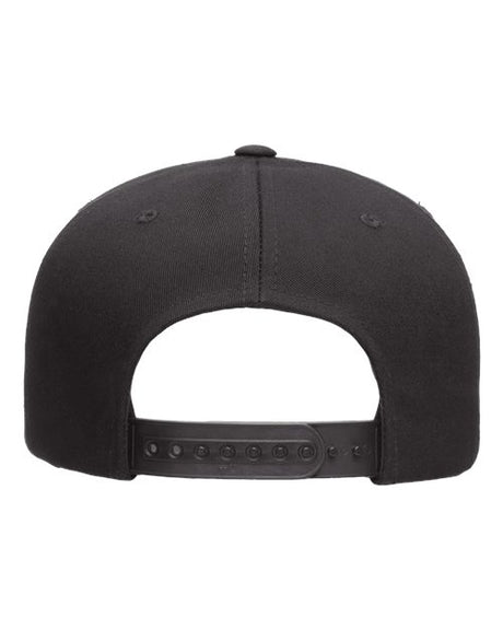 Five-Panel Cotton Twill Snapback Cap