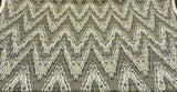 Waverly Williamsburg Bray Linen Fabric - Birch Chevron Flamestitch, 54" Width (1 Yard)