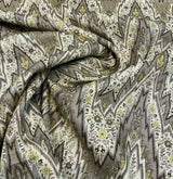 Waverly Williamsburg Bray Linen Fabric - Birch Chevron Flamestitch, 54" Width (1 Yard)