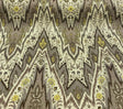 Waverly Williamsburg Bray Linen Fabric - Birch Chevron Flamestitch, 54" Width (1 Yard)