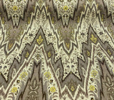 Waverly Williamsburg Bray Linen Fabric - Birch Chevron Flamestitch, 54" Width (1 Yard)