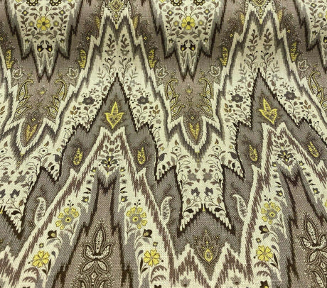 Waverly Williamsburg Bray Linen Fabric - Birch Chevron Flamestitch, 54" Width (1 Yard)