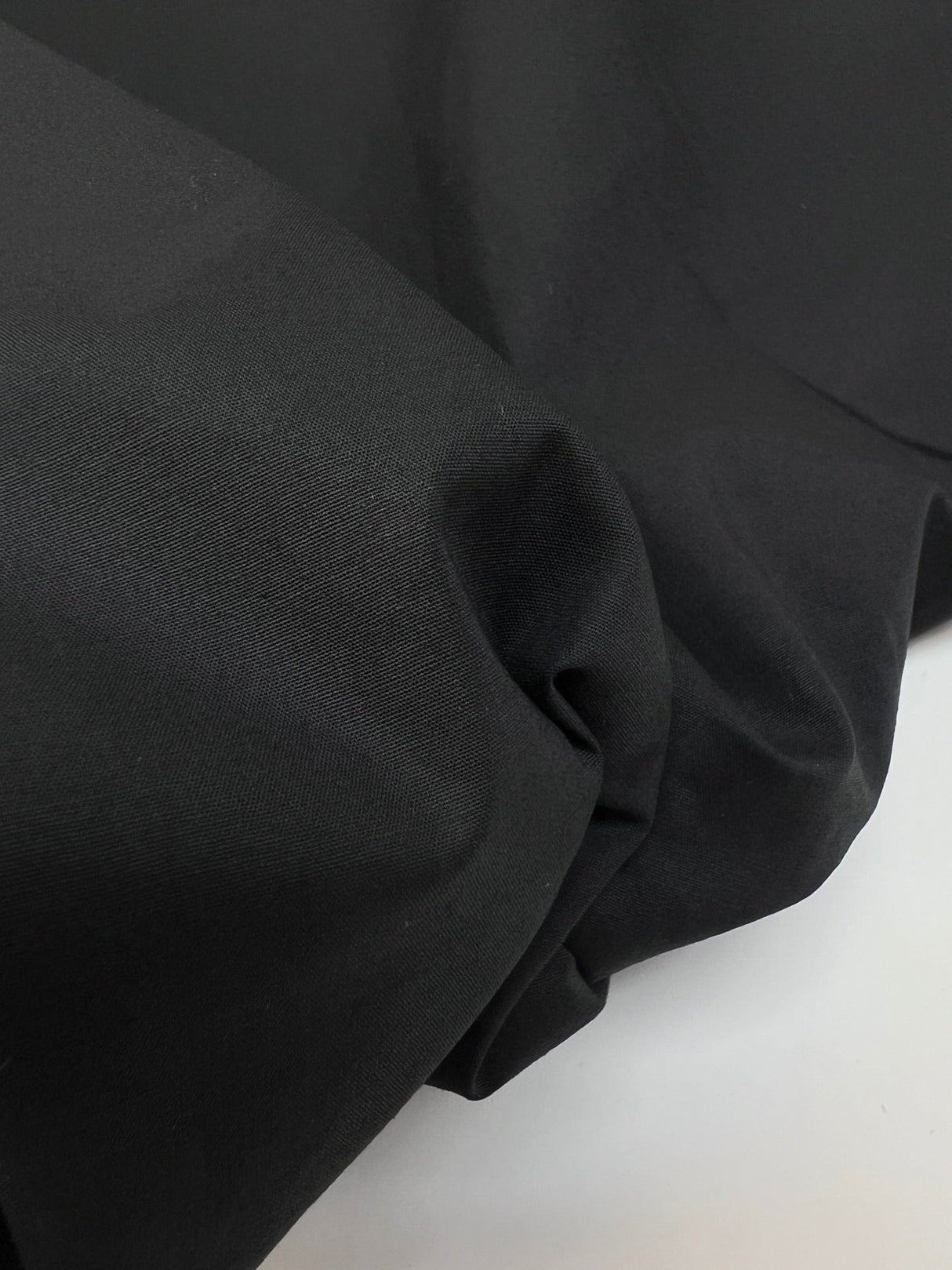 Black Cotton Rep Fabric