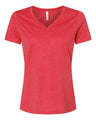 BELLA + CANVAS® Women's Relaxed Heather CVC V Neck Short Sleeve T-Shirt - 6405CVC