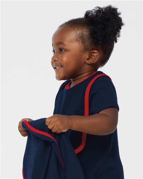 RADYAN® Infant Contrast Trim Premium Jersey Bib - 1004