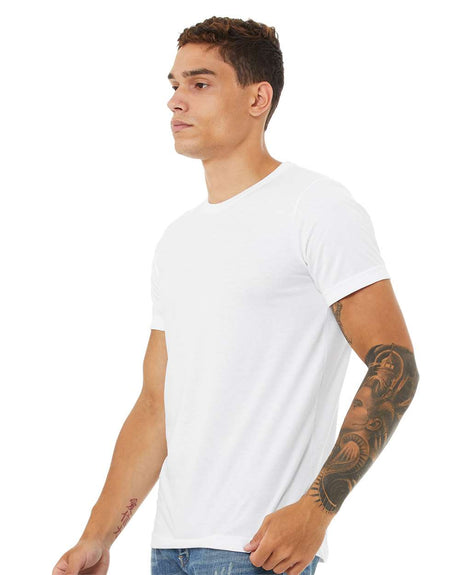 BELLA + CANVAS CVC Crewneck Short Sleeve Jersey Tee in Heather Sunset