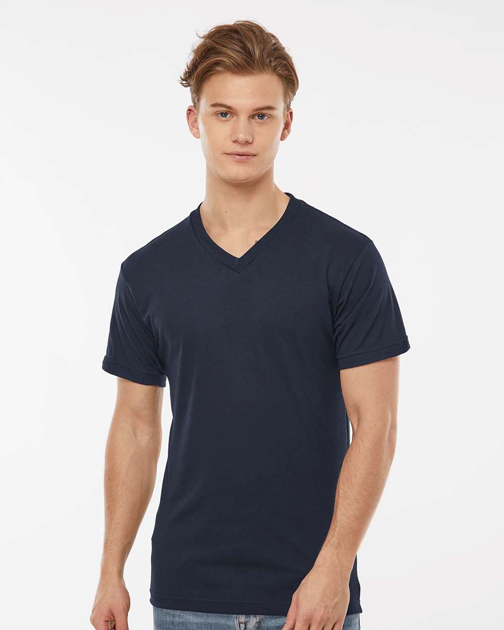 Tultex® Unisex Poly Rich Short Sleeve V-Neck T-Shirt
