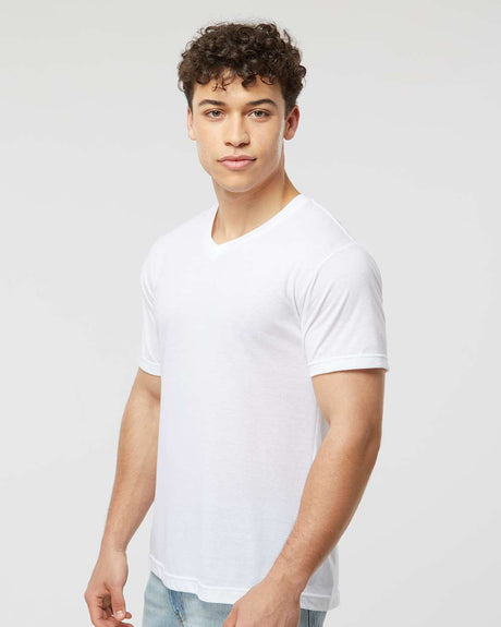 Tultex® Unisex Poly Rich Short Sleeve V-Neck T-Shirt