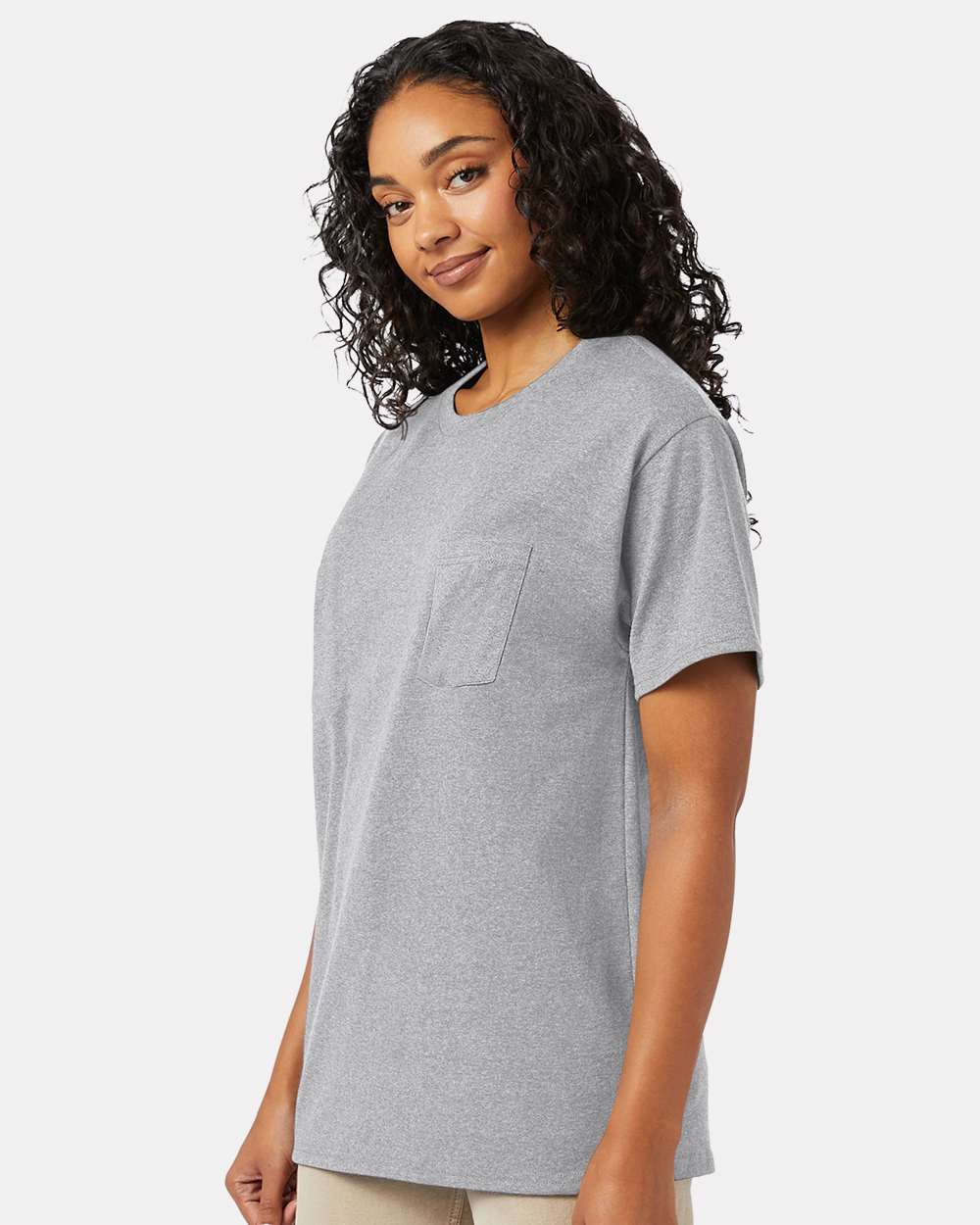 Hanes® Essential-T Pocket Crewneck Short Sleeve T-Shirt