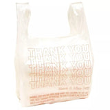 Premium Plastic Bags Small T-Shirt Carry-Out Bags, 7" x 5" x 15" | T-shirt carry-out bags