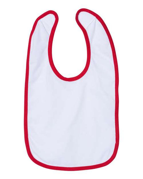 Rabbit Skins® Infant Contrast Trim Premium Jersey Bib - 1004