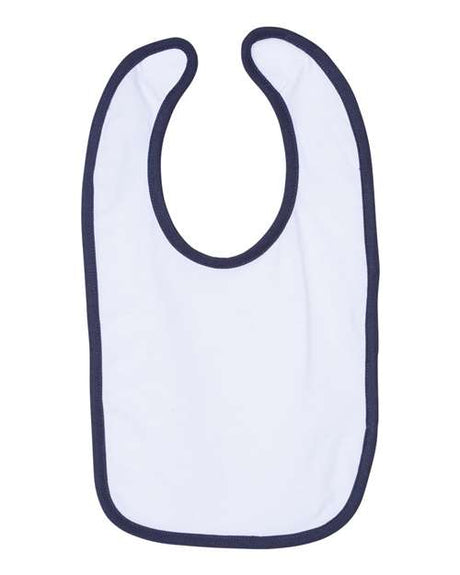 RADYAN® Infant Contrast Trim Premium Jersey Bib - 1004
