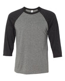 Camiseta de béisbol unisex con cuello redondo y manga tres cuartos BELLA + CANVAS®