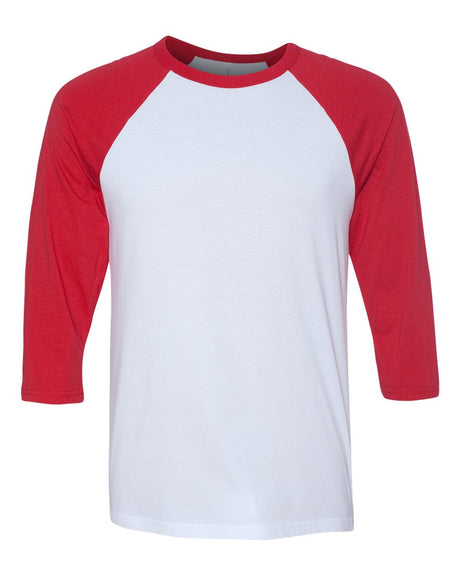 BELLA + CANVAS® Three-Quarter Crewneck Baseball T-Shirt