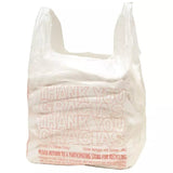 Plastic Bags Small T-Shirt Carry-Out Bags Merchandise | Size 11.5" x 6.5" x 22" | Raheev®