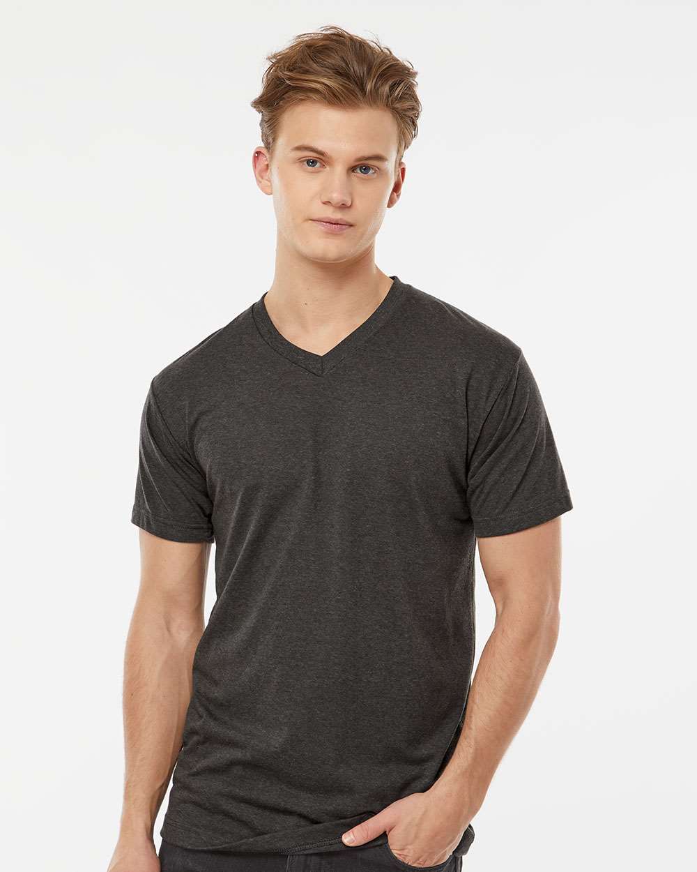 Tultex® Poly Rich V-Neck Short Sleeve T-Shirt