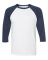 BELLA + CANVAS® Three-Quarter Crewneck Baseball T-Shirt