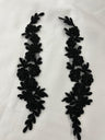 Beaded Corded Floral Lace Applique