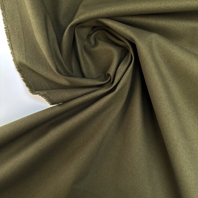 Cotton Twill With Elastane Green