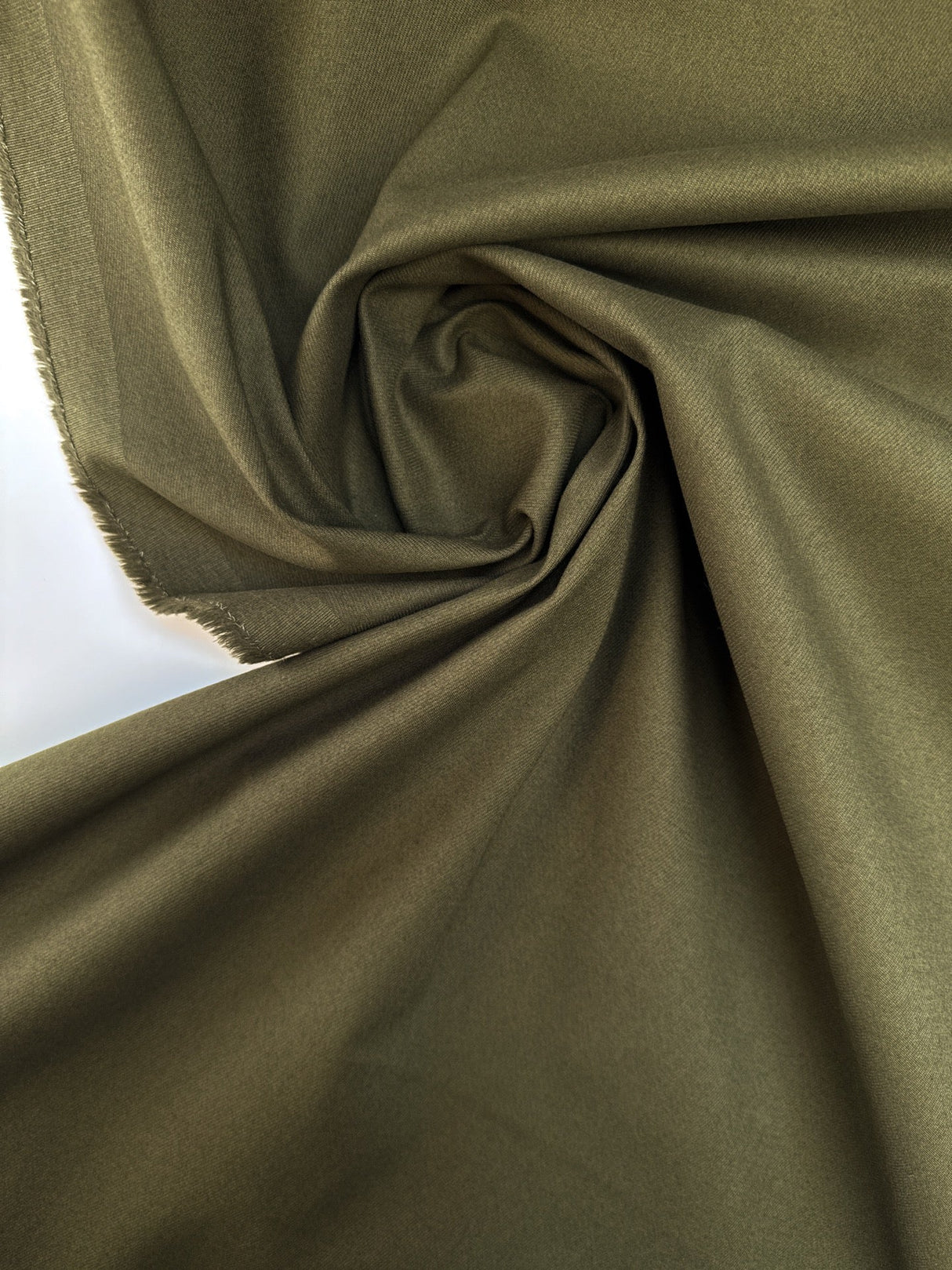Cotton Twill With Elastane Green