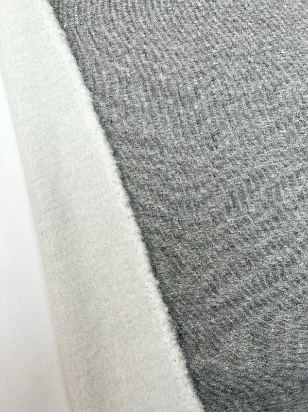 Cotton French Terry Melange Gray