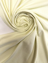 Polyamide Elastane Checked Knit Green White