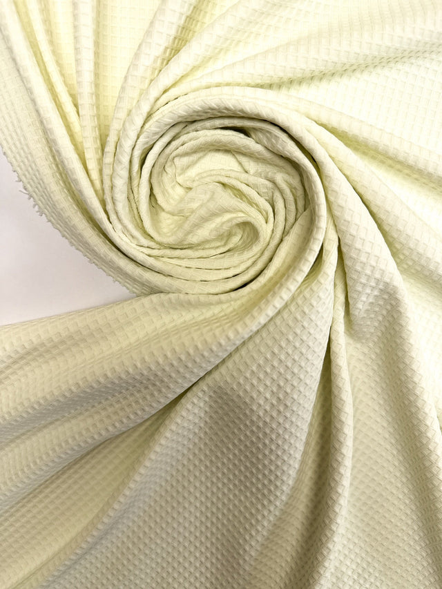 Polyamide Elastane Checked Knit Green White