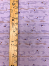 Wool Woven Striped Purple