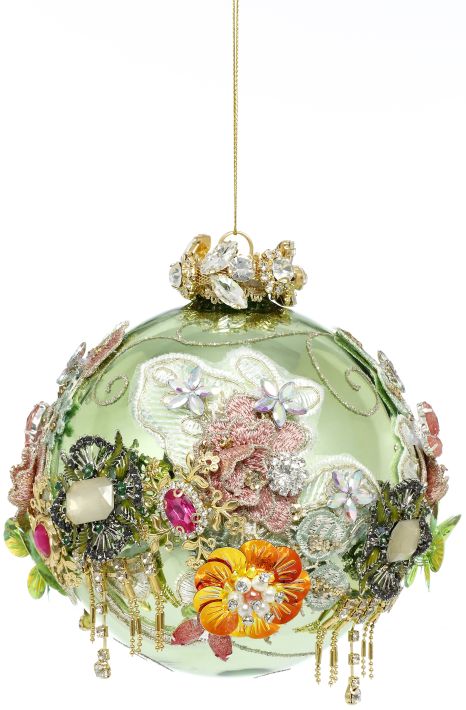 5" Kings Jewel Ball Ornament, Mint - Mark Roberts