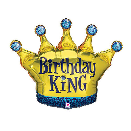 Birthday King Foil Balloon 36 Inch