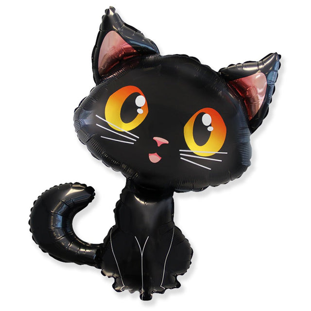 Black Cat Foil Balloon 36 Inch Halloween