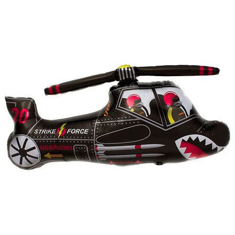 Foil Balloon Black Chopper 36 Inch