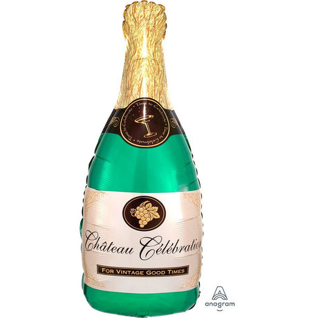 Foil Balloon 36 Inch Bubbly Wine Champagne Bottle