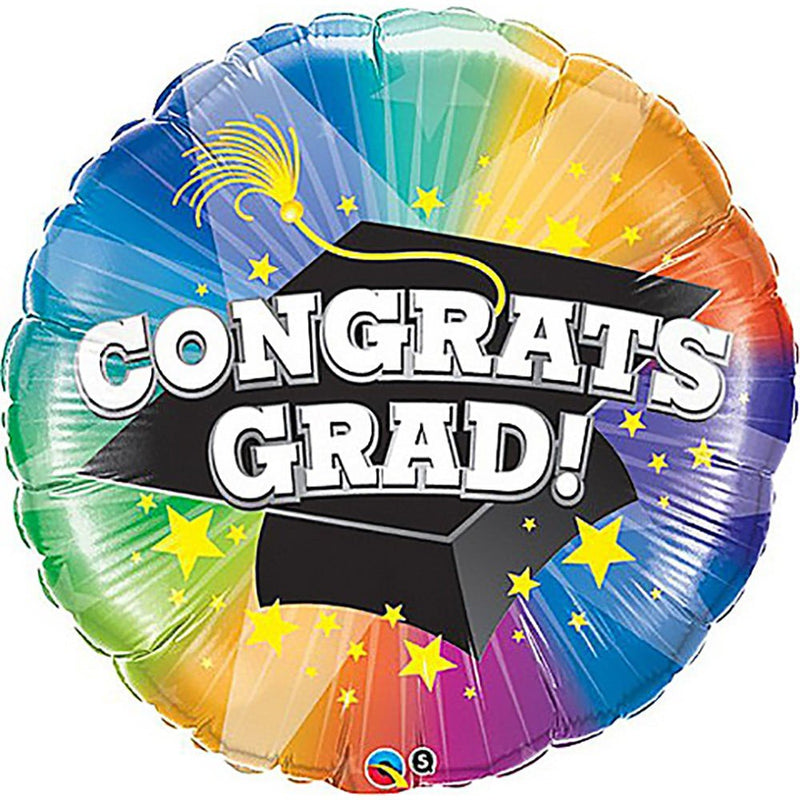 Graduation Foil Balloon 36 Inch Congrats Grad