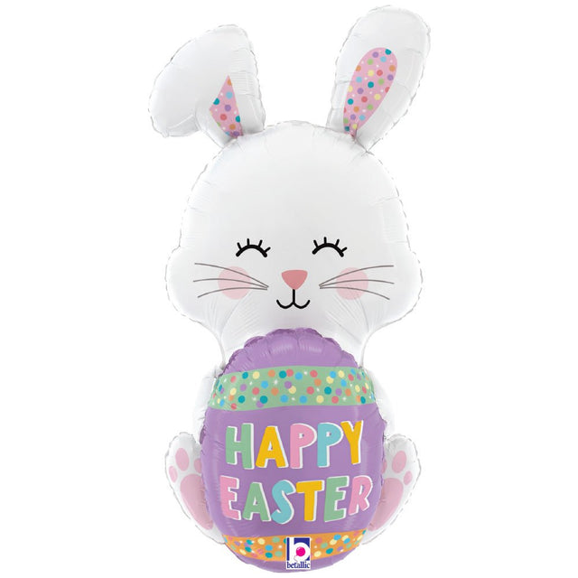 Easter Egg Bunny Foil Balloon