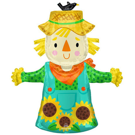 Fall Scarecrow Foil Balloon 36 Inch