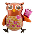 Foil Balloon Feliz Cumpleanos Owl