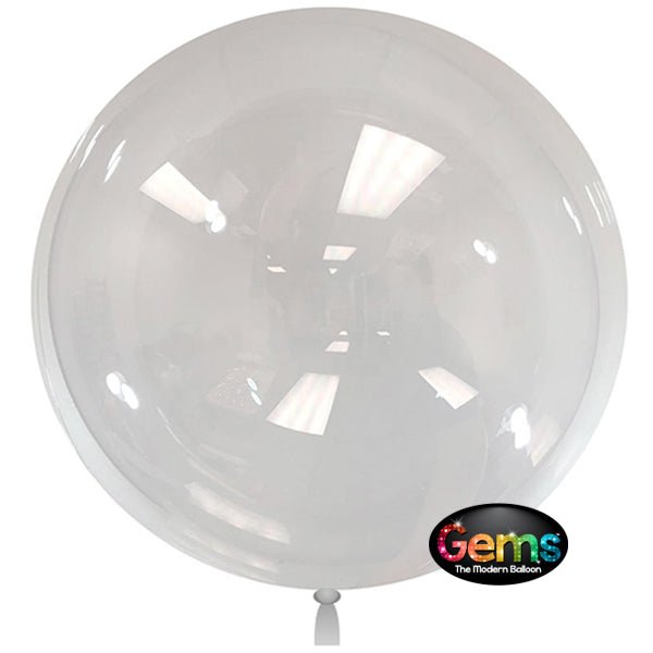 Plastic Balloon GEMS Clear 36 Inch 2 Pack