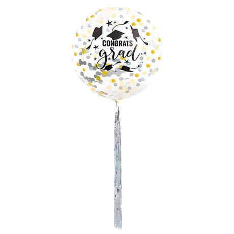 Graduation Confetti Balloon with Foil Tassel Tail