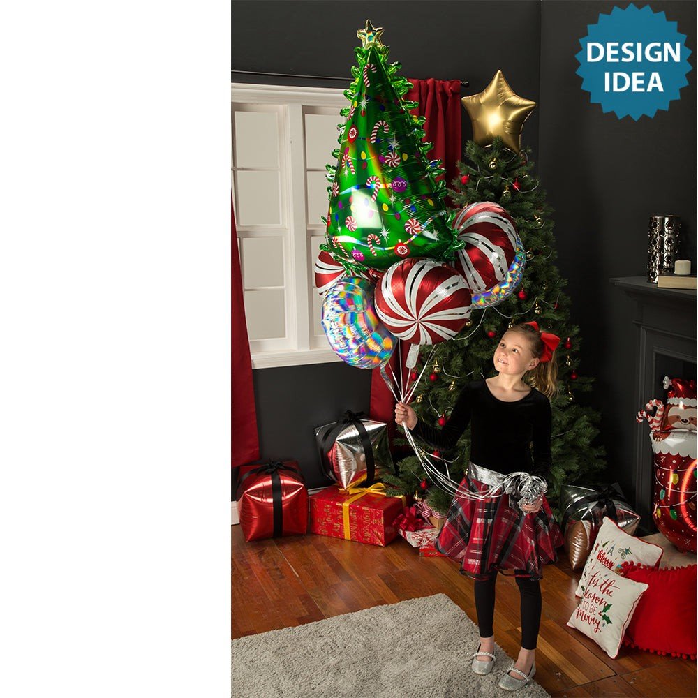 Christmas Tree Foil Balloon 36 Inch Green