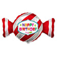 Happy Birthday Sweet Candy Red Foil Balloon