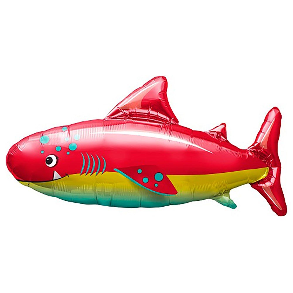 Foil Balloon Happy Shark 36 Inch