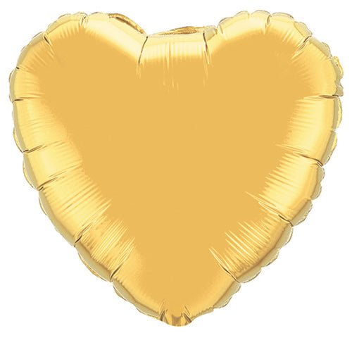 Foil Balloon 36 Inch Heart Metallic Gold