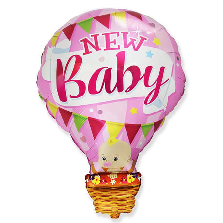 Girls Hot-Air Balloon Foil Balloon 36 Inch