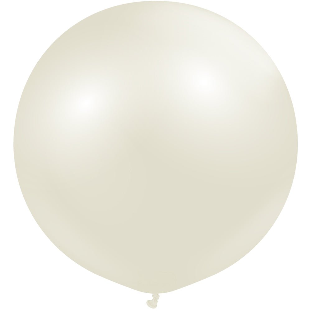Latex Balloons 36 Inch Kalisan Aura Ivory White
